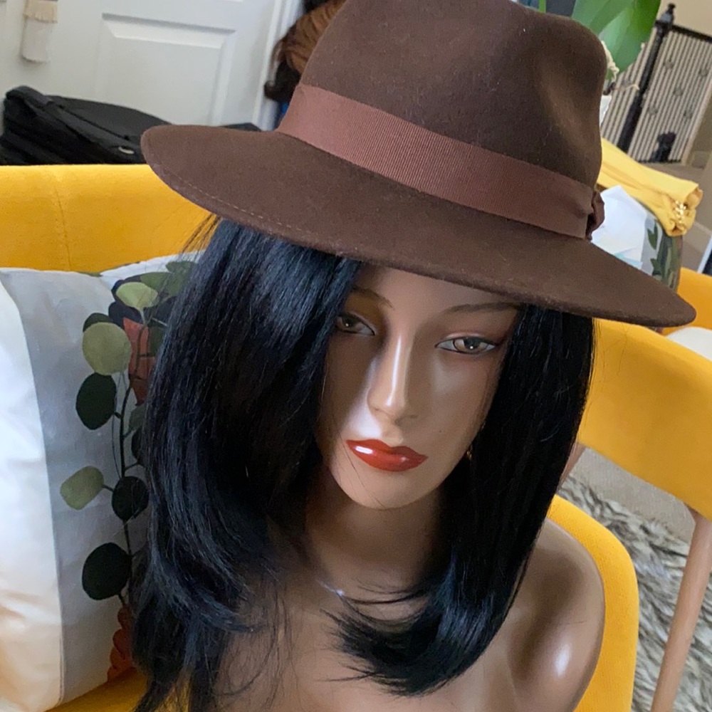 Chocolate brown 💯 wool hat.Just add a fab OSOS midi dress!